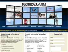 Tablet Screenshot of floridaalarm.com
